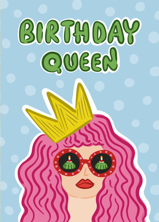 Birthday Queen Greeting Card