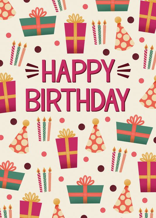 Let's Have A Party - Red & Green Card