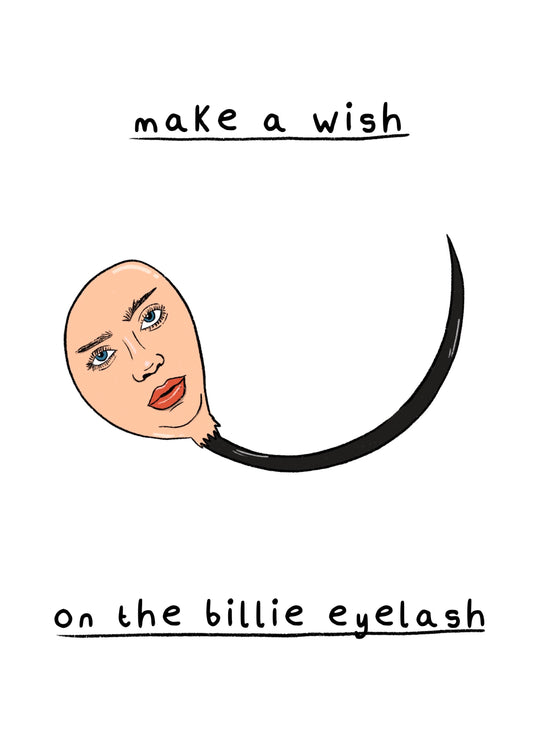 Billie Eilish Wish Upon An Eyelash Card