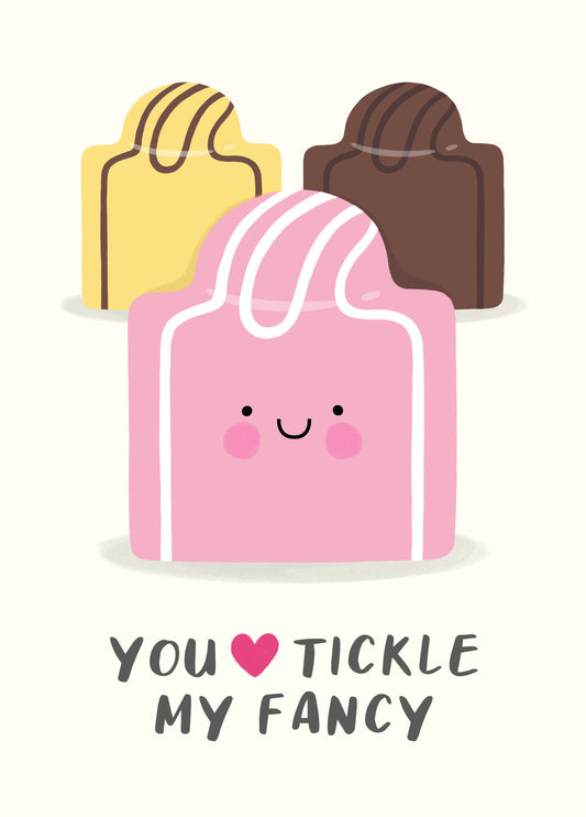 Tickle My French Fancy Valentine's Card