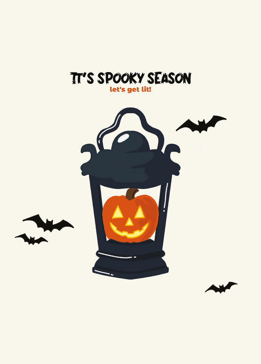 Its Spooky Season, Lets Get Lit - Funny Halloween Birthday Card