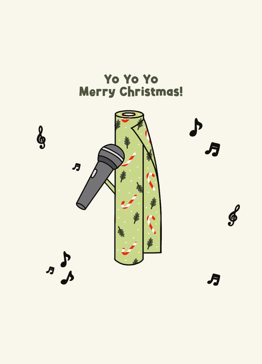 Yo Yo Yo Merry Christmas - Wrapping Rap Paper