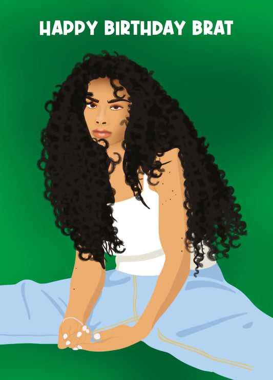 Happy Birthday Brat - Charli XCX Funny Birthday Card