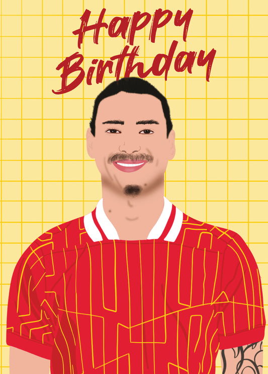 Happy Birthday - Nunez - Liverpool Football Card