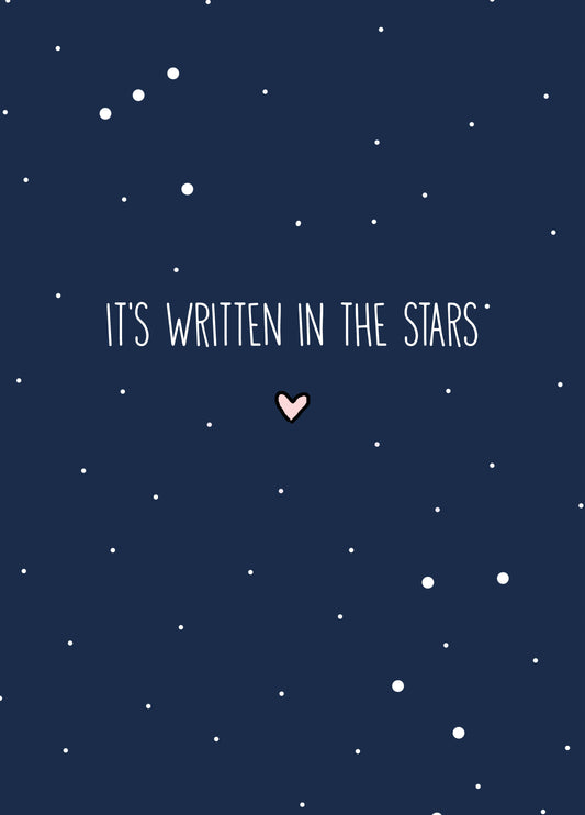 Written In The Stars Anniversary Card