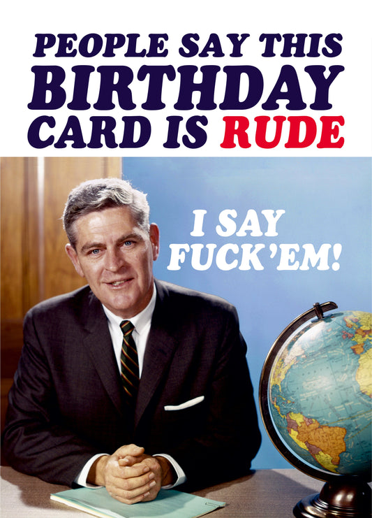 Rude Birthday Card