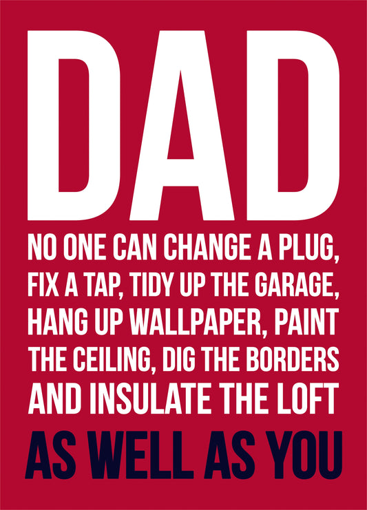 Dad No One Like You Card