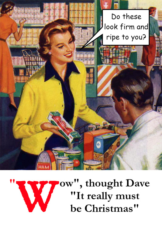 Firm And Ripe Christmas Card