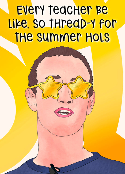 Summer Holiday Ready Thank You Card