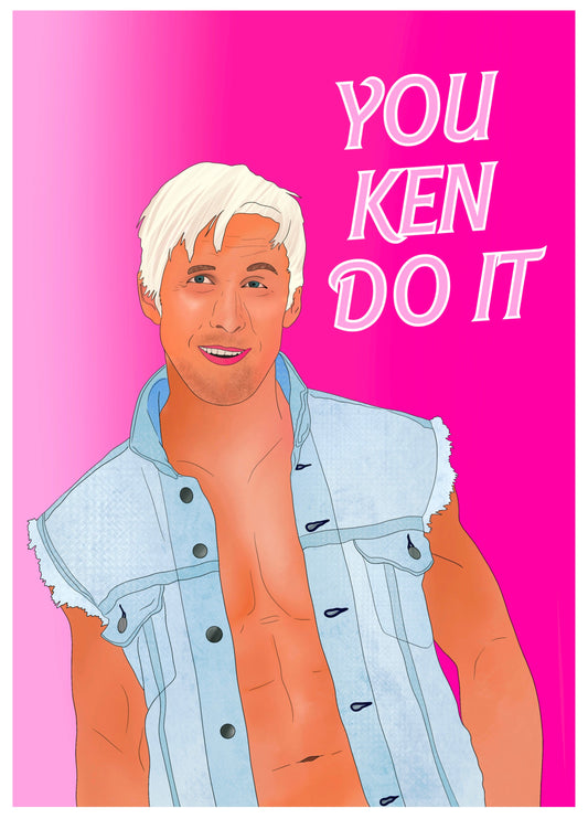 You KEN Do It - Motivation Card - Ken - Barbie