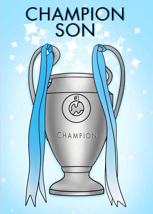 Champion Son Trophy Card