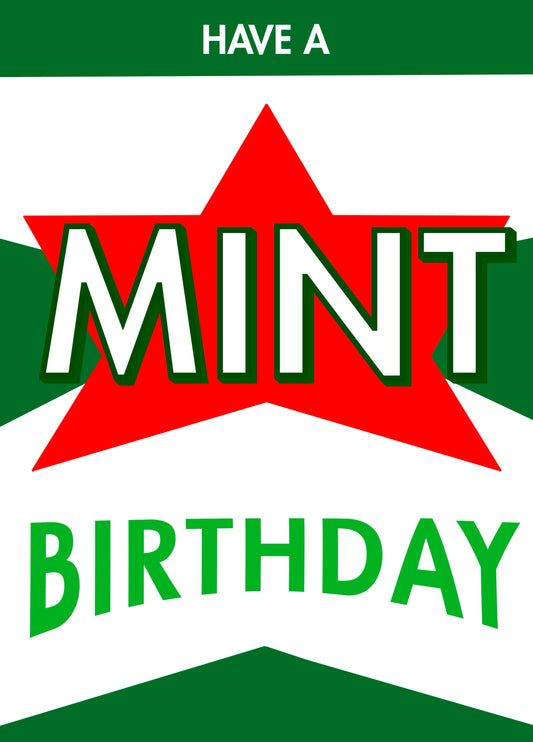 Northern Birthday Card - Mint Birthday