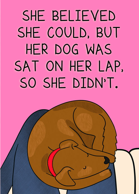 Lap Dog General L Mother's Day Card