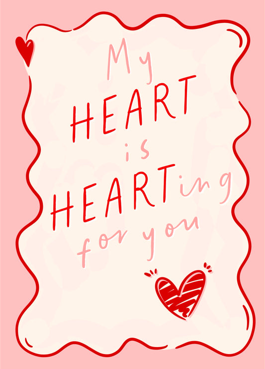 Valentines-Heart Is Hearting - Love