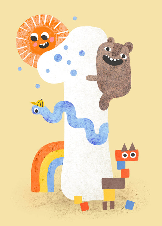 Crazy Critters Age 1 Card