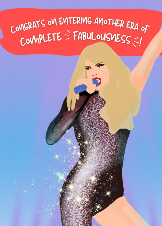 Taylor Swift Birthday Card