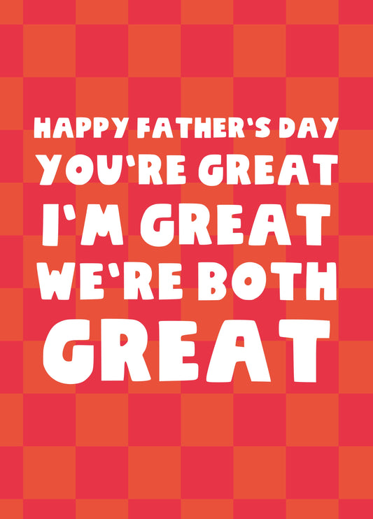 Both Great Father's Day Card