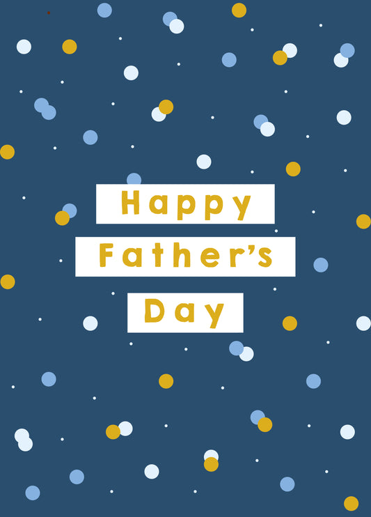 Spotty Happy Father's Day Card