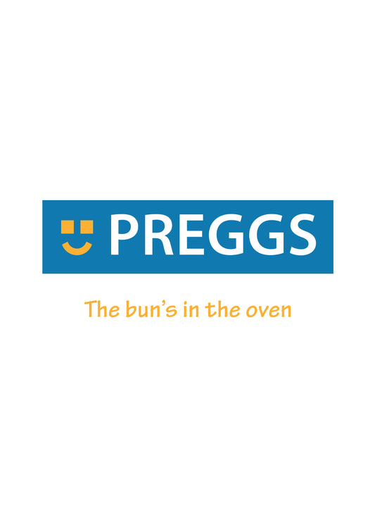 Preggs Bun In The Oven Pregnancy Card