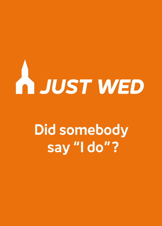 Did Somebody Say Just Eat Wedding Card