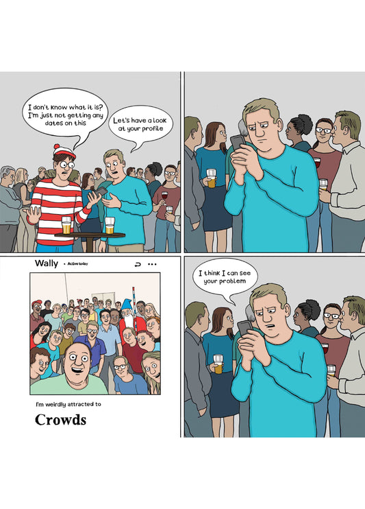 Wally's Dating Dilemma Card