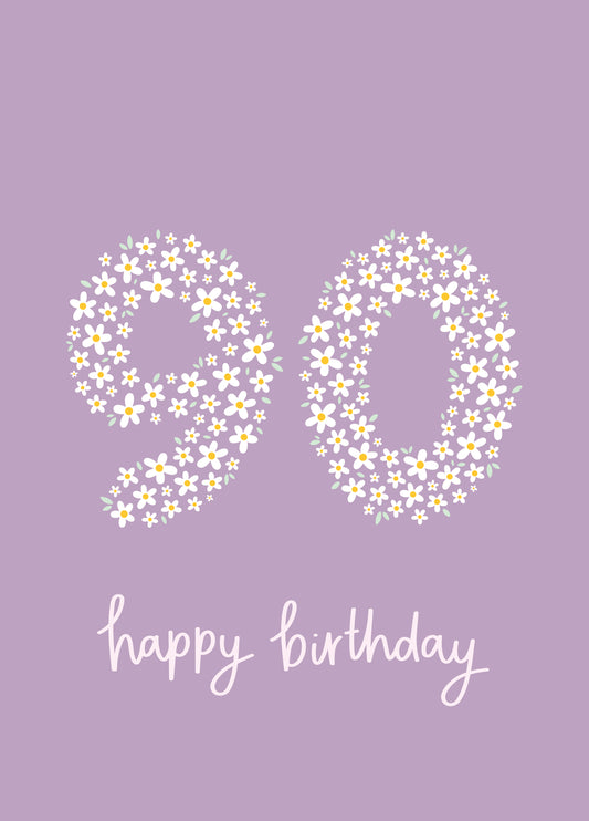 Daisy 90th Birthday Card