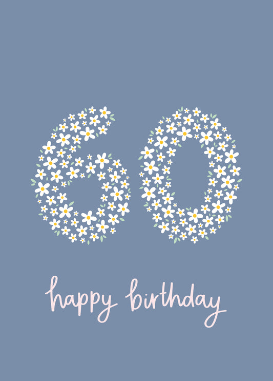 Daisy 60th Birthday Card