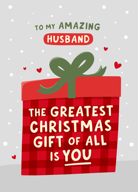 Greatest Gift Christmas Card For Husband