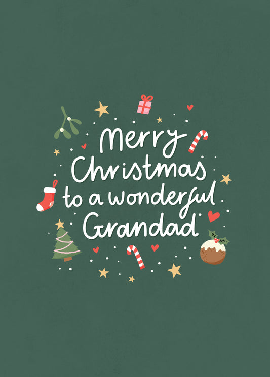 Wonderful Grandad Christmas Card