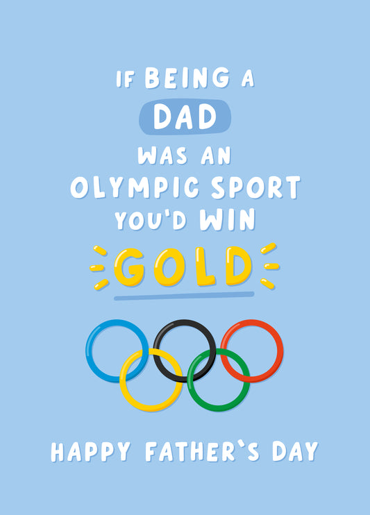Olympic Dad Father's Day Card