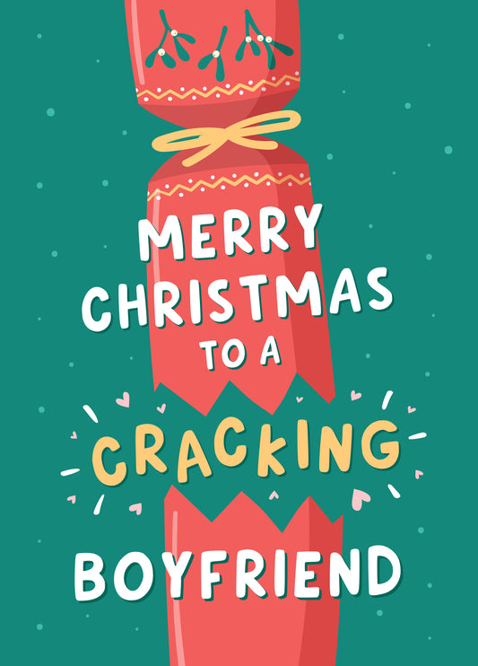 Cracking Boyfriend Christmas Card