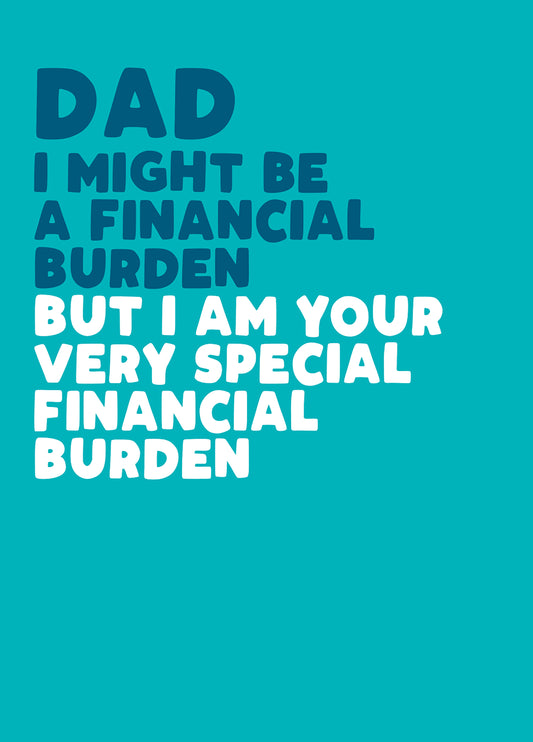 Might Be A Financial Burden Card