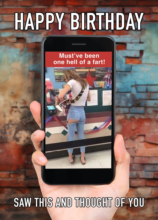 For Girls Who Fart Card