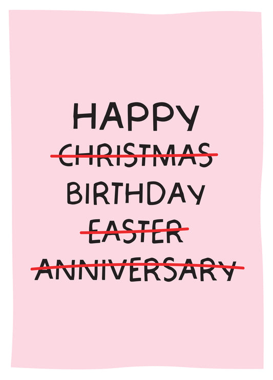 Multiple Choice Birthday Card