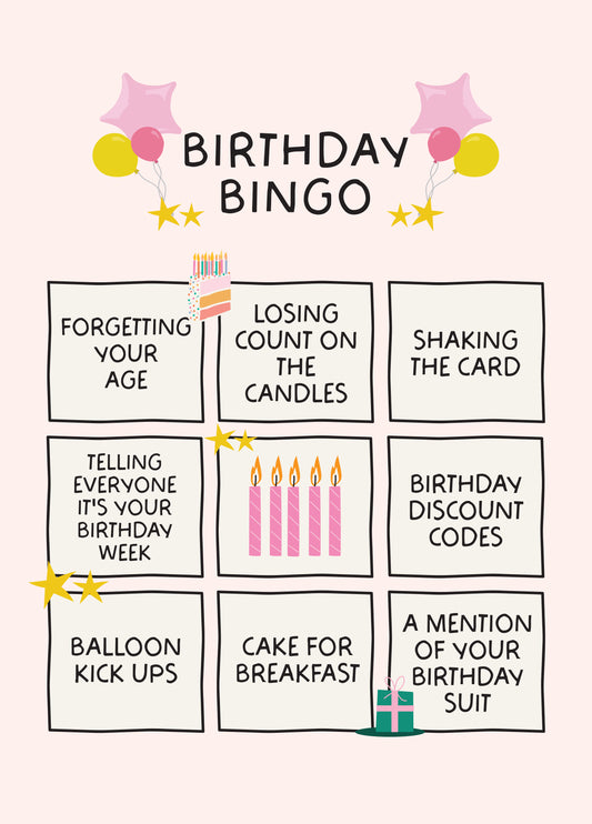 Funny 'Birthday Bingo' Birthday Card!