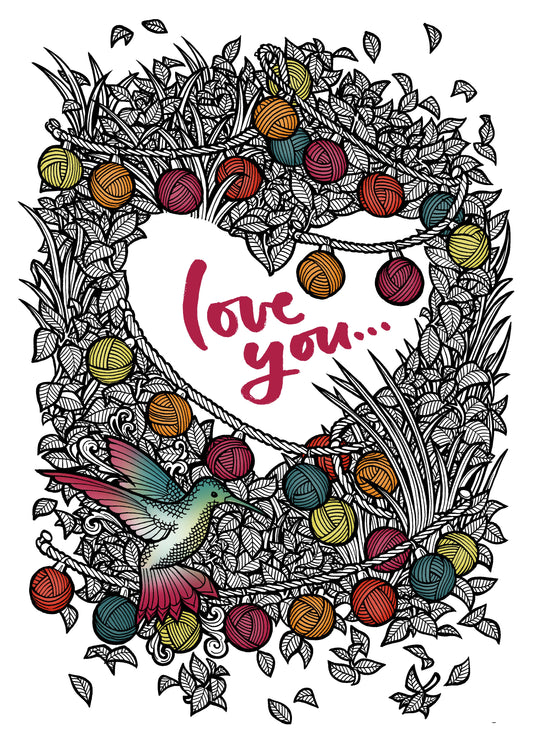Love You Bird Card
