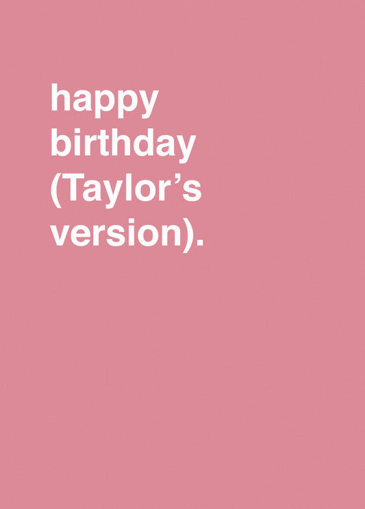 "Happy Birthday (Taylor's Version)"