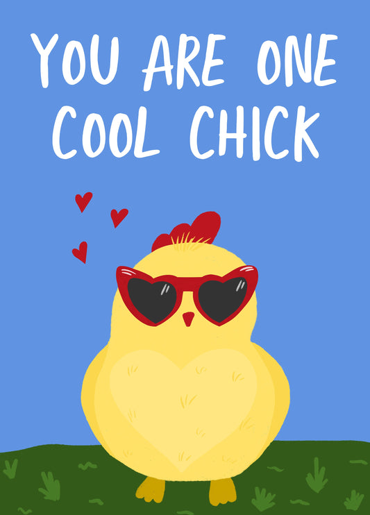 You Are One Cool Chick Card