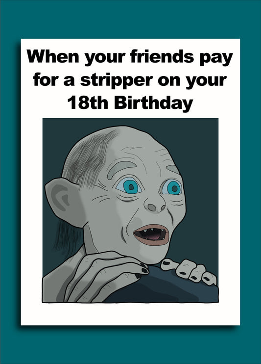 Gollum Meme Card