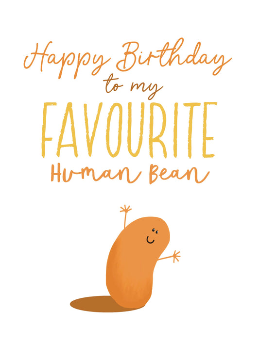 My Favourite Human Bean Card