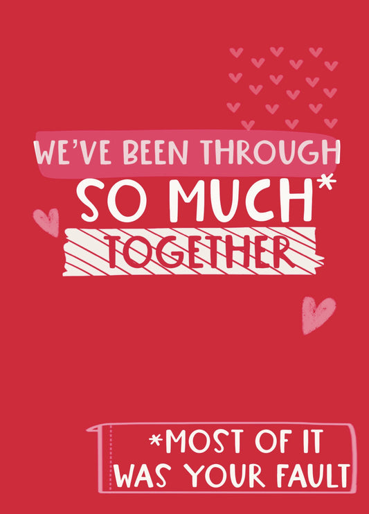 Your Fault Funny Valentine Card