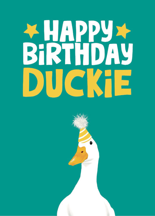 Happy Birthday Duckie Card