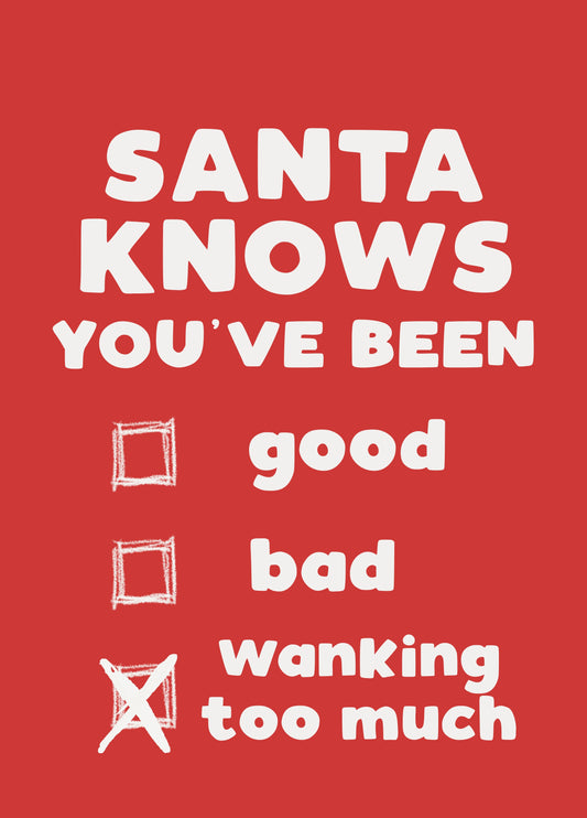 Wanker Christmas Card