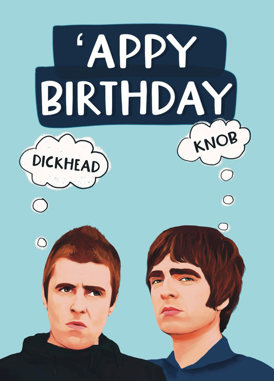 Funny Oasis Sweary Birthday Card