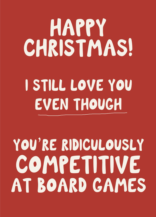 Competitive Noard Games Funny Card