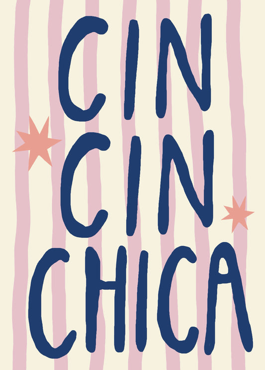 Birthday Girl Cin Cin Chica Card