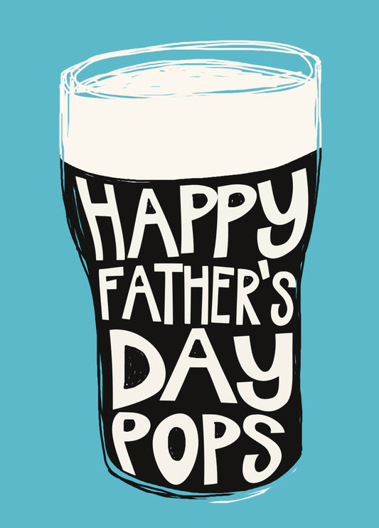 Happy Father's Day Pops Guinness Card
