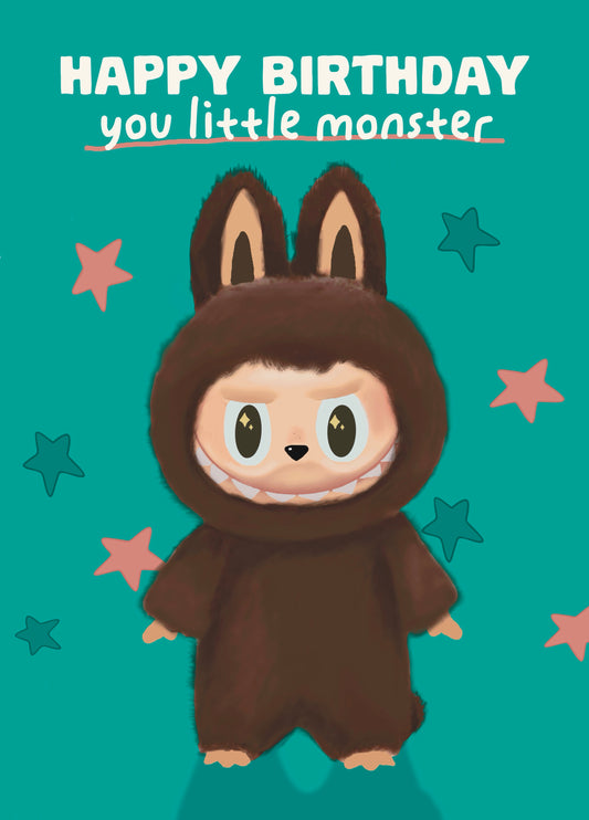 Little Monster Birthday Card
