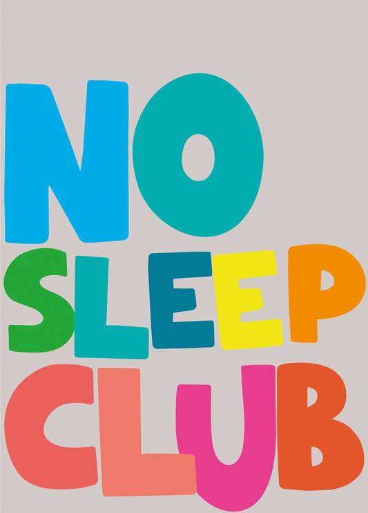 No Sleep Club Card