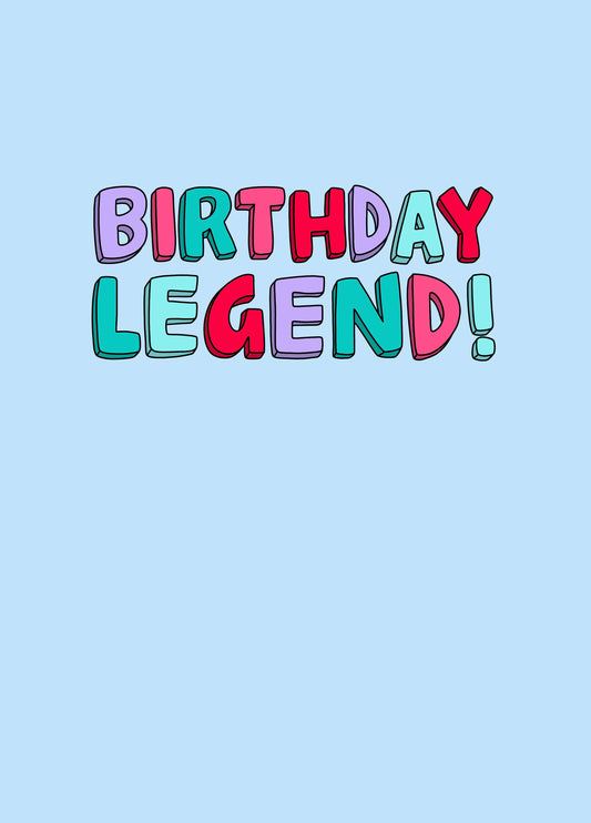 Birthday Legend Card